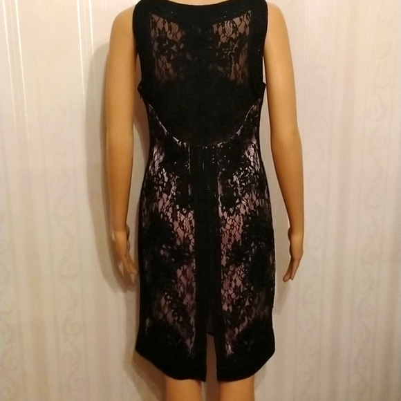 Original Sue Wong sz8 black lace dress NWOT - Picture 9 of 12